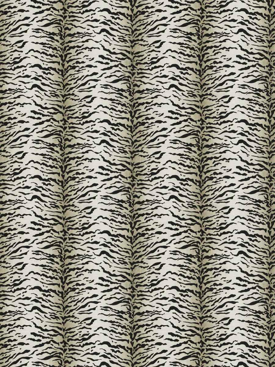 black, grey, tiger, animal print, drapery, bedding fabric by the yard
