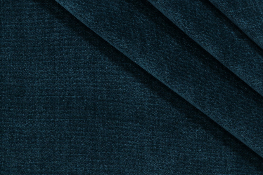 dark blue polyester velvety fabric by the yard