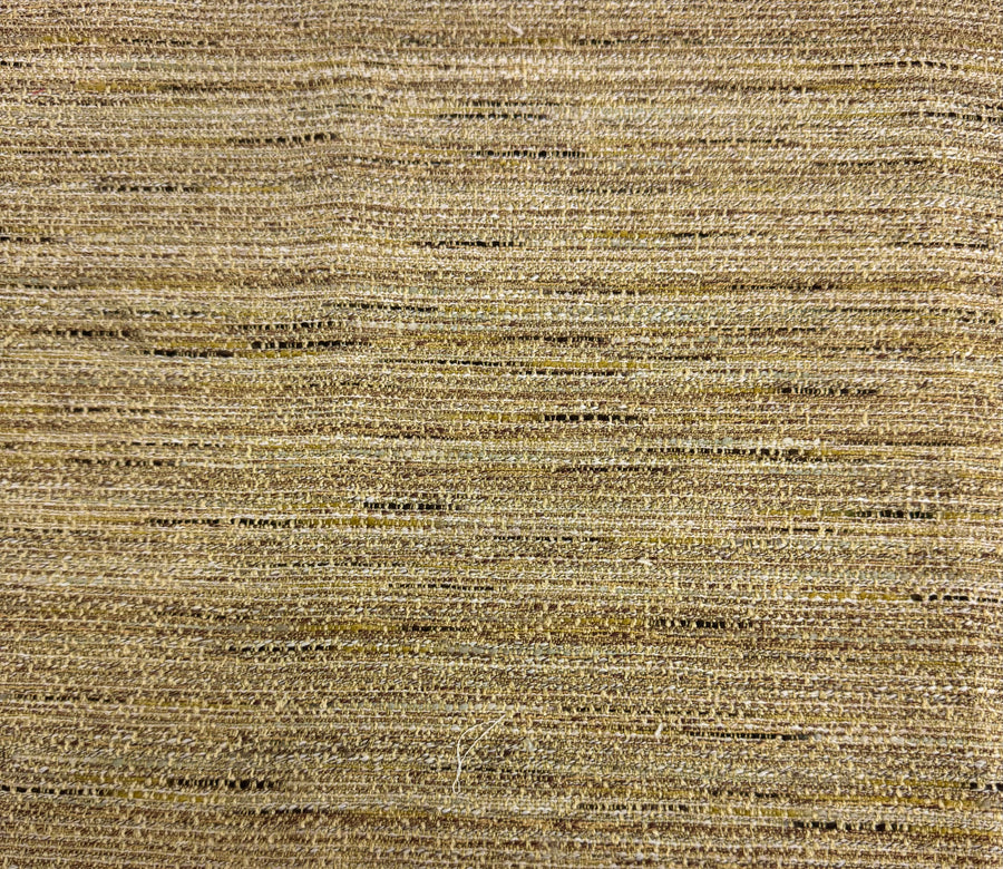 camel brown yellow tweed upholstery