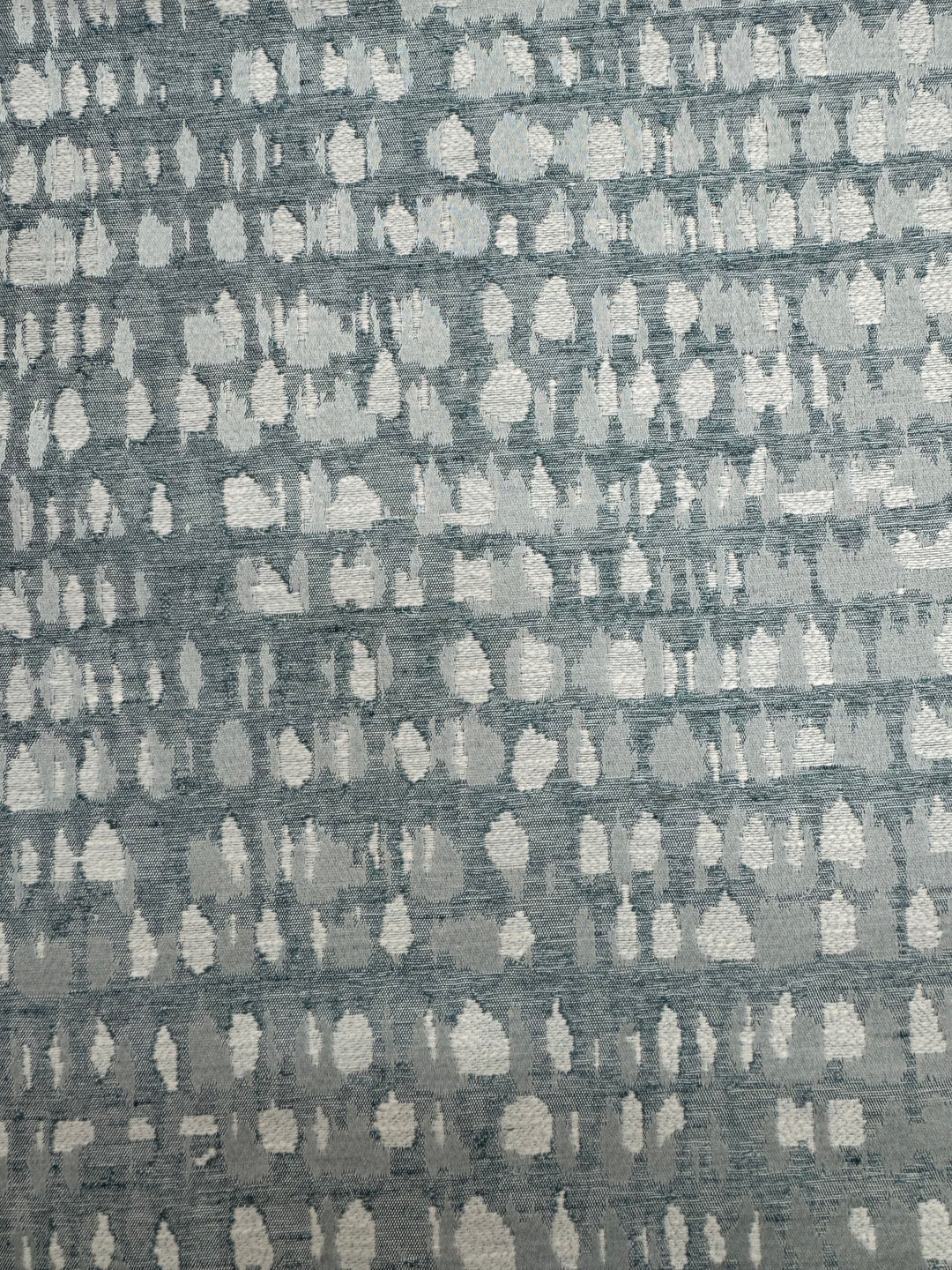 blue, jacquard, dotted, deer, drapery, fabric by the yard