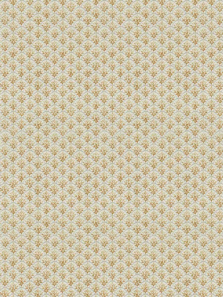 Geometric, leaves, gold, drapery, upholstery, fabric by the yard
