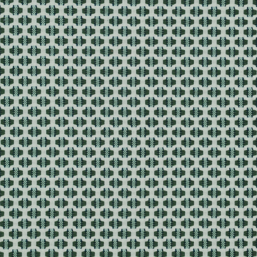 blue, green, geometric fabric by the yard