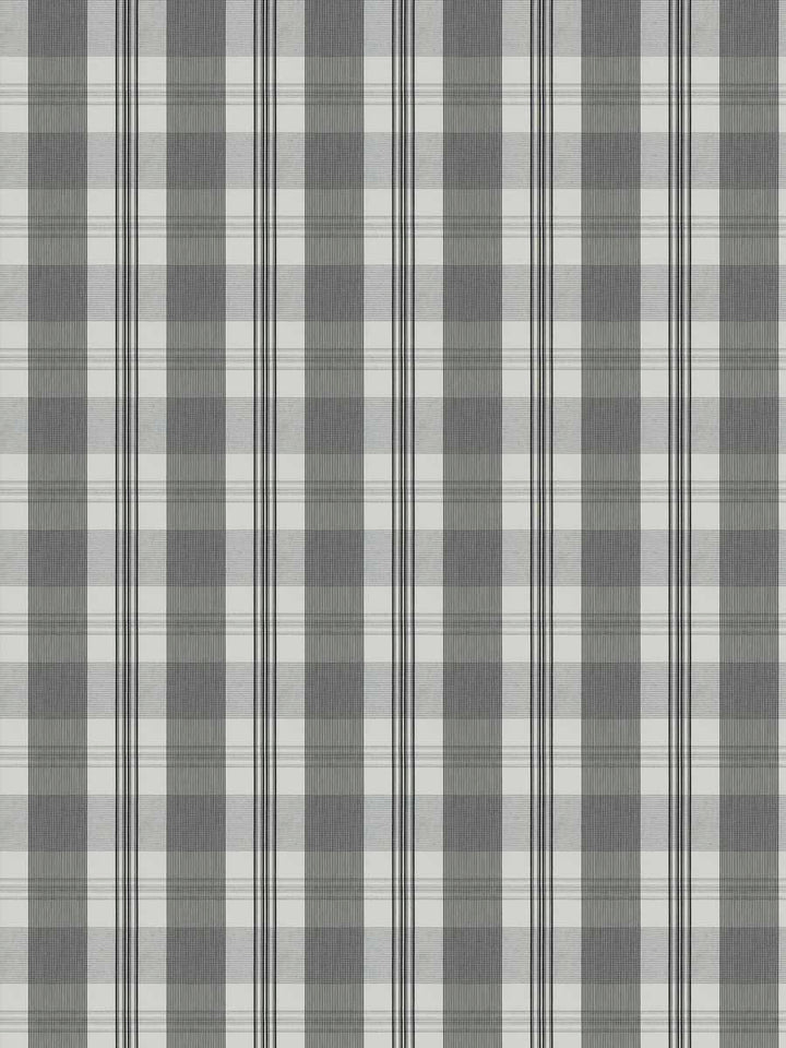 charcoal, grey, black, gingham, plaid, check, upholstery, drapery, bedding, fabric by the yard