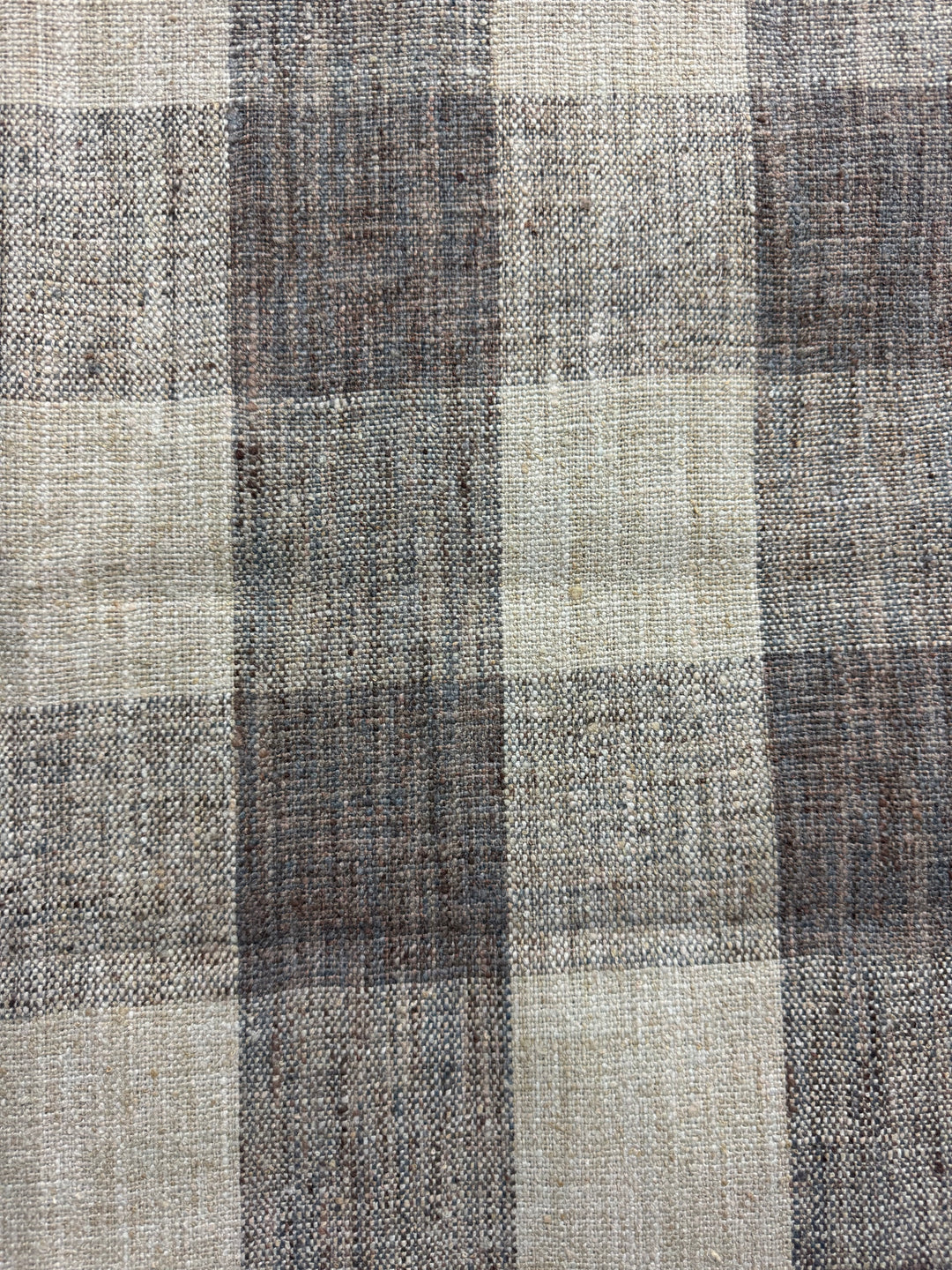 brown checkered fabric upholstery weight