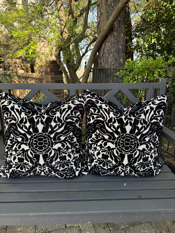 Flower Child Embroidered Pillow