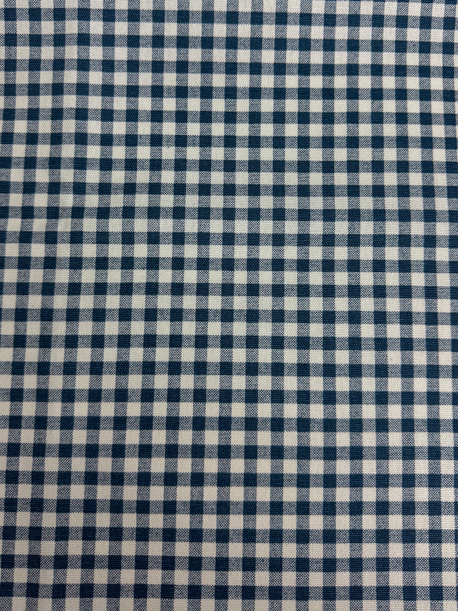 navy, white, checkered, gingham, drapery, bedding, fabric by the yard