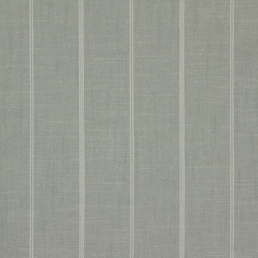 green and ivory stripe drapery fabric