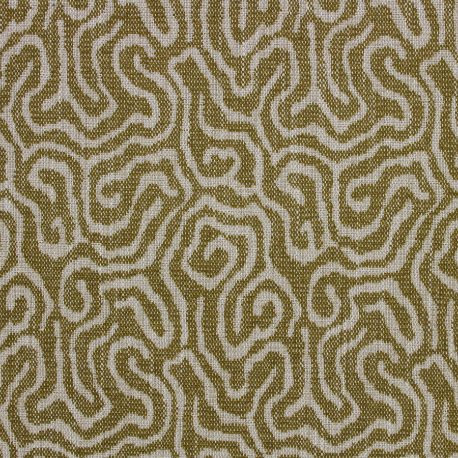 gold, abstract, geometric, upholstery fabric by the yard