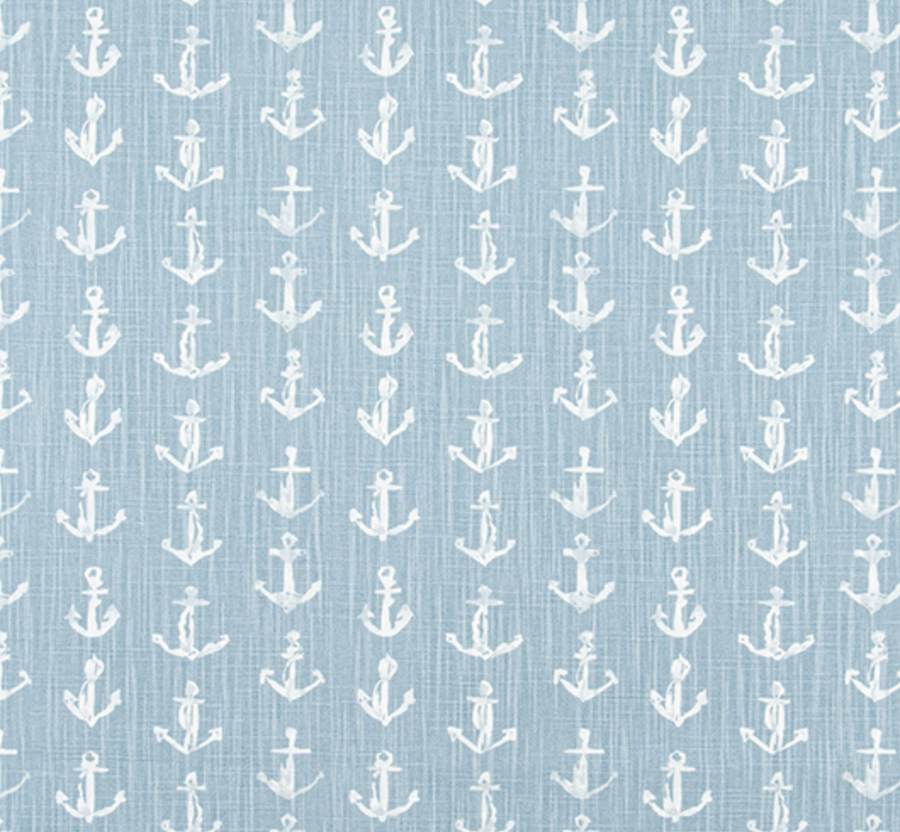 blue background with white anchor pattern