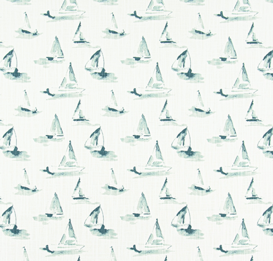 blue sailboats on a white background
