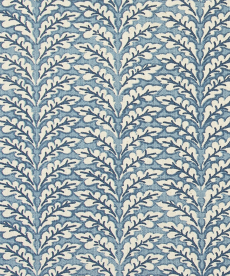blue floral on beige and blue pattern
