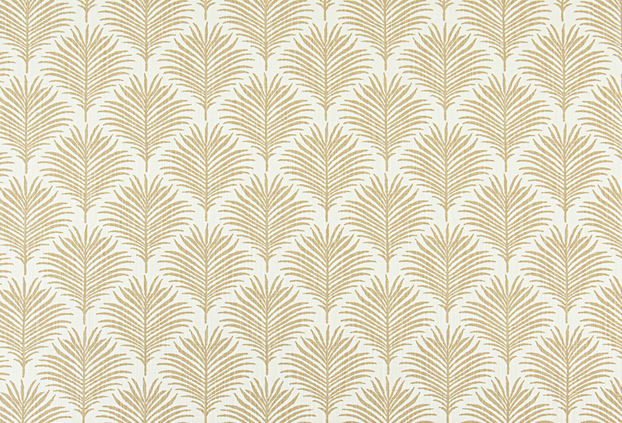 Fabric with palm leaf pattern