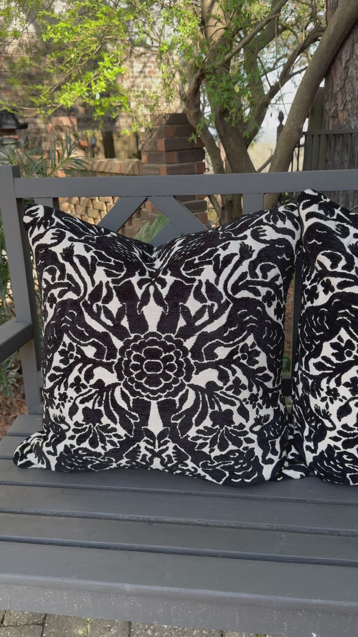 Flower Child Embroidered Pillow