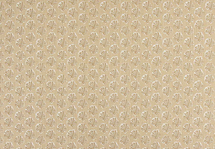 Beige fabric with subtle floral pattern, coastal
