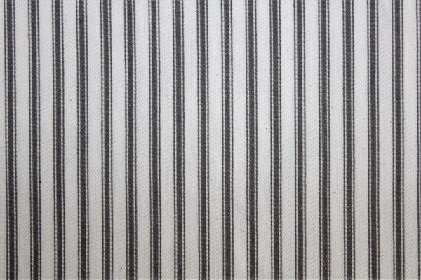 New Woven Ticking - Black