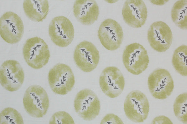 green, lime, floral, ivory, drapery, linen, Acquitaine
