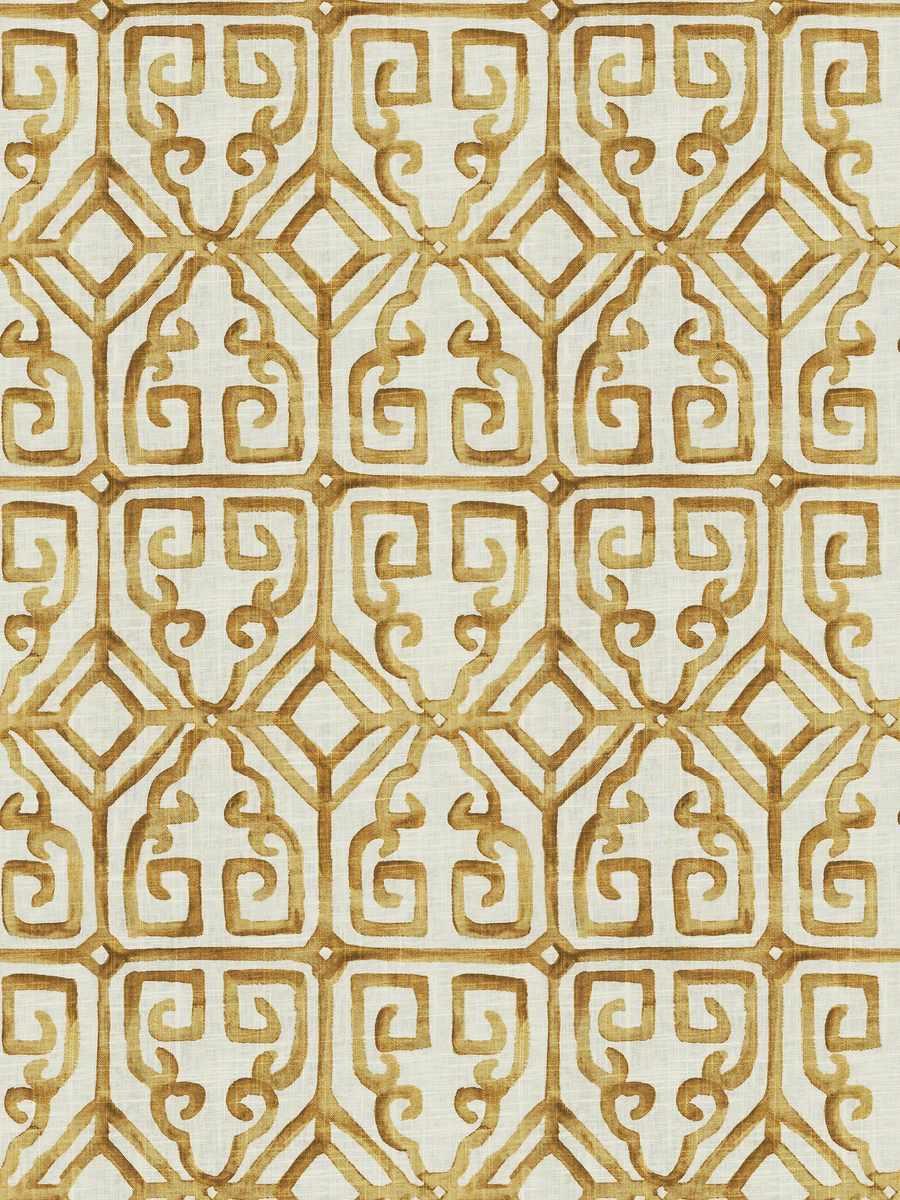 gold, lattice, linen, geometric, drapery, bedding, fabric by the yard