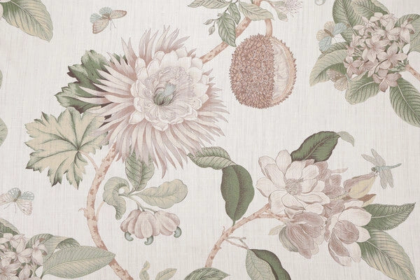 linen floral fabric