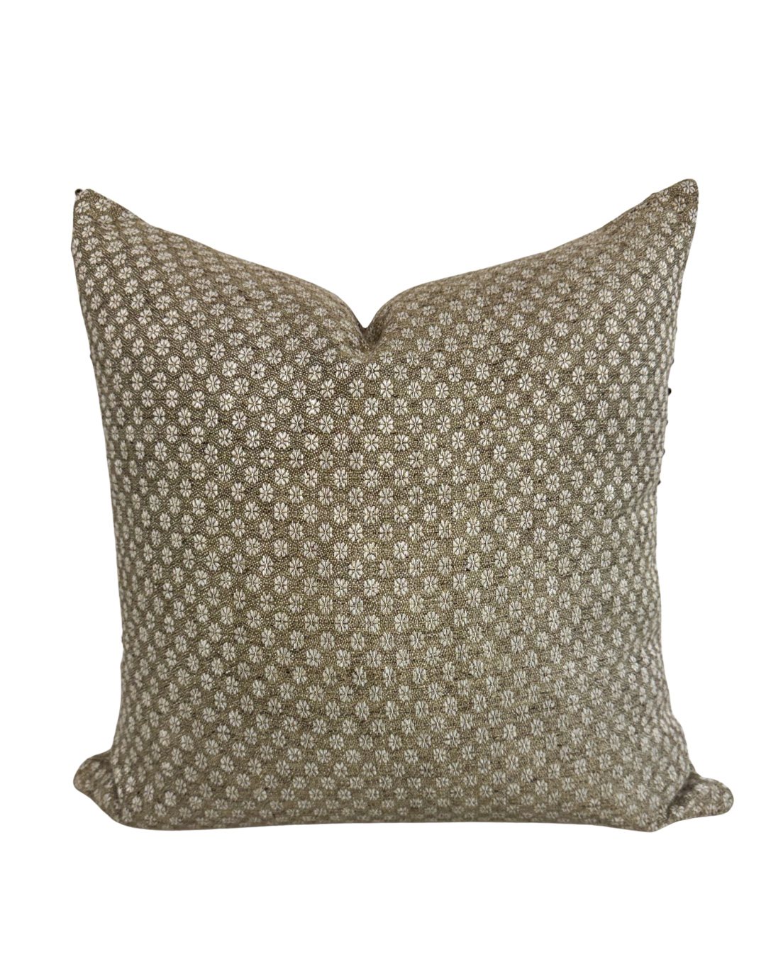 brown floral pillow