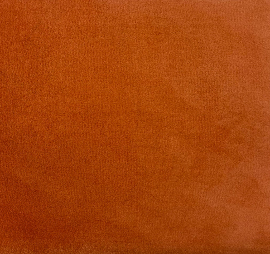 orange velvet fabric