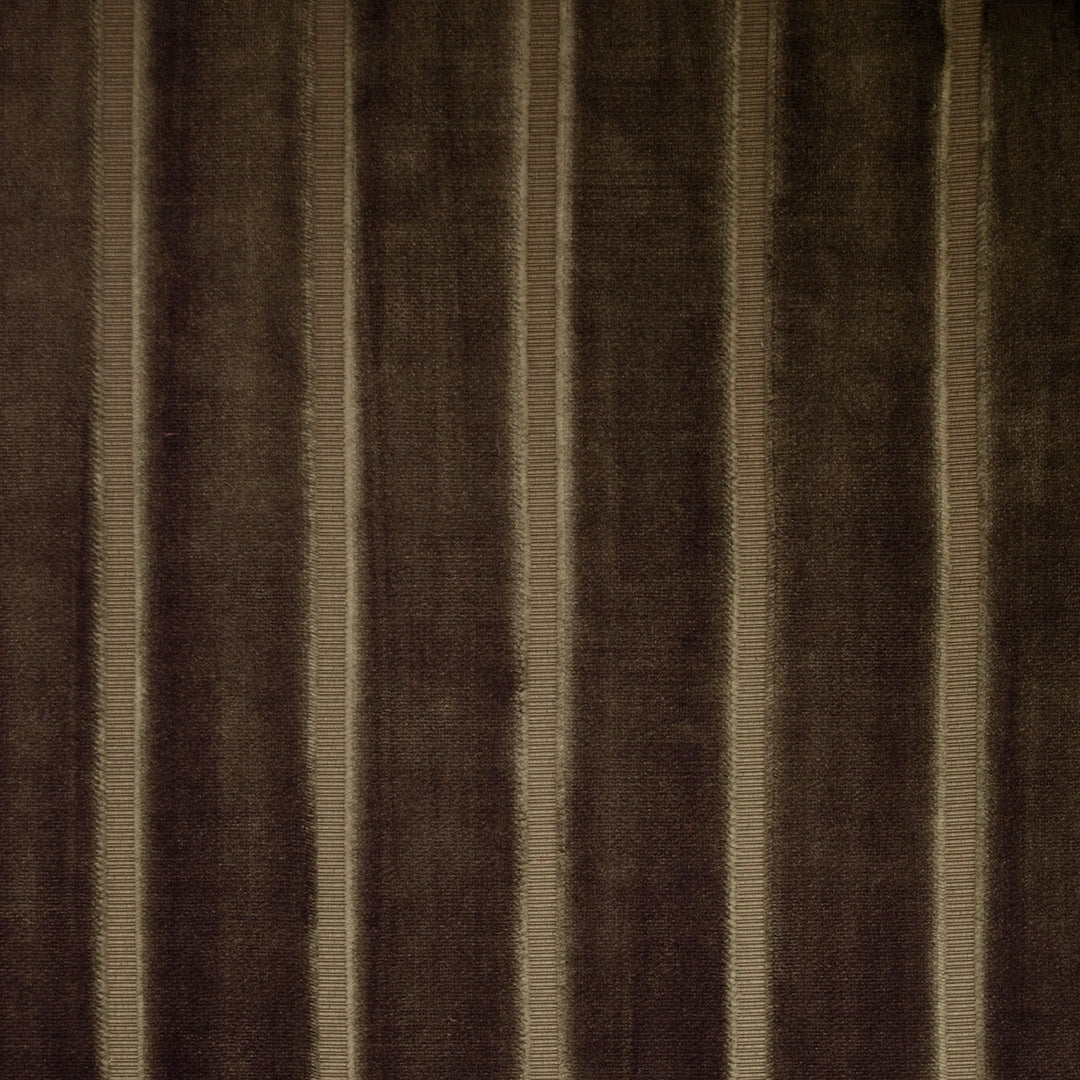 brown velvet striped fabric