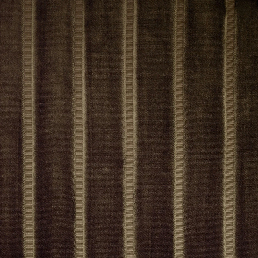 brown velvet striped fabric
