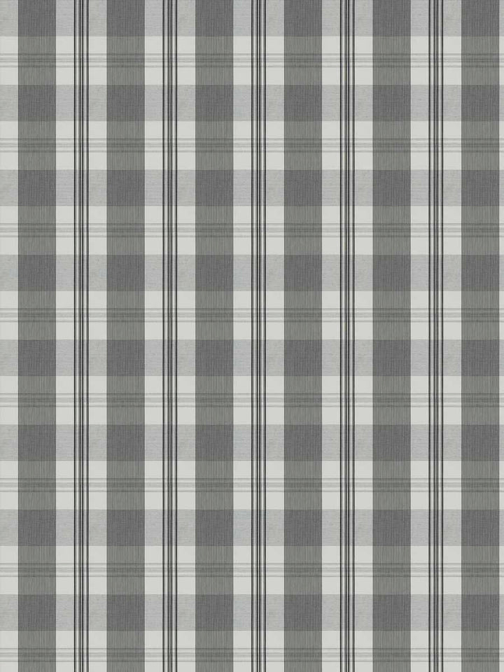 charcoal, grey, black, gingham, plaid, check, upholstery, drapery, bedding, fabric by the yard