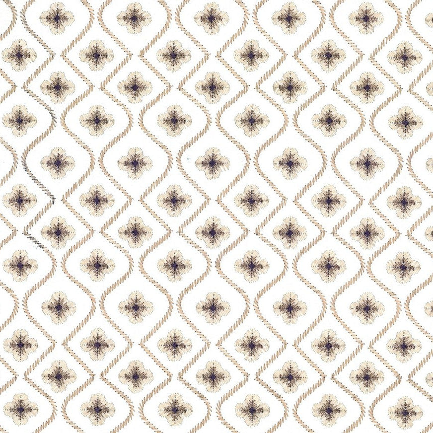 brown floral fabric