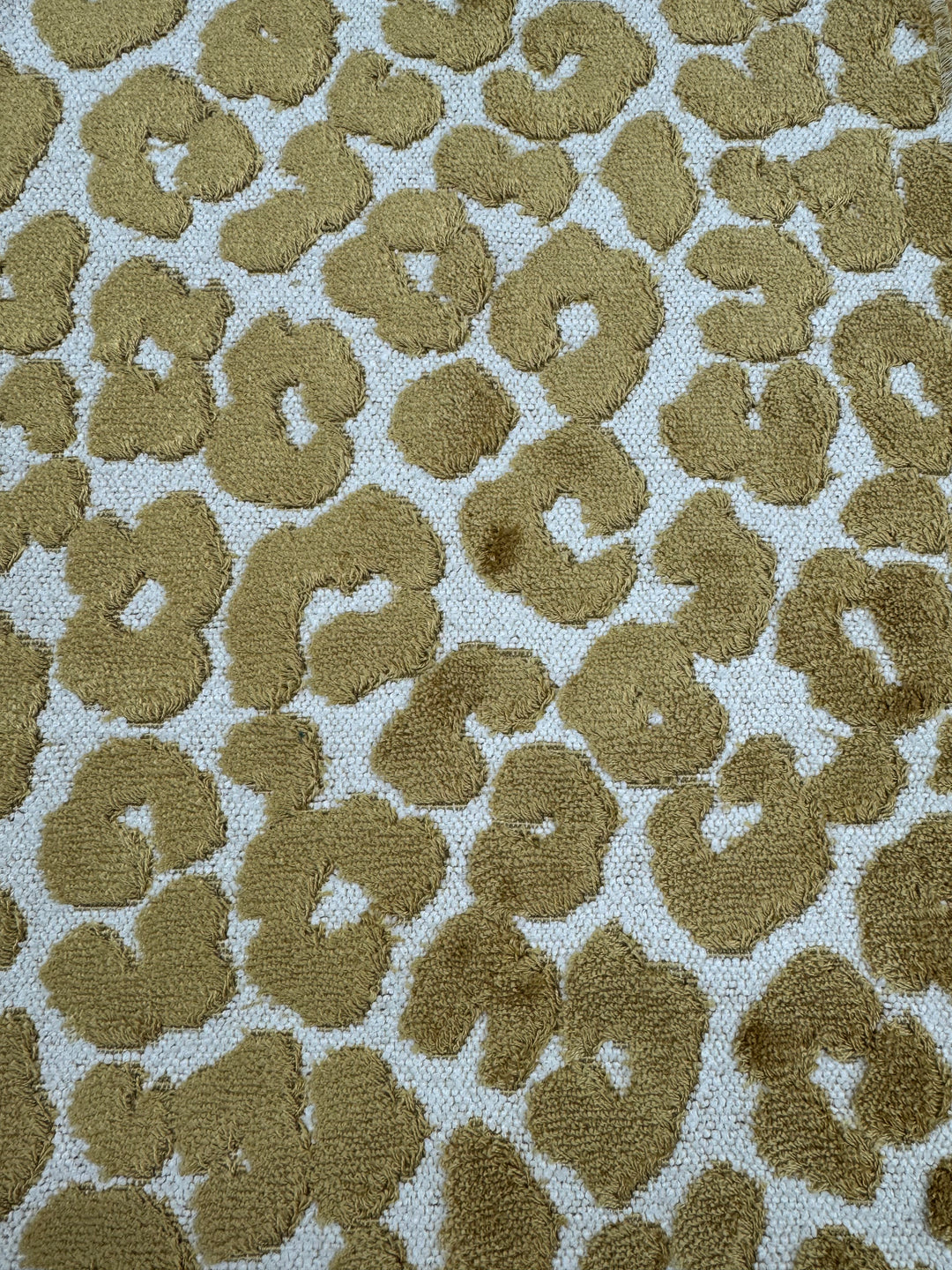 velvet, cheetah, gold, ivory, upholstery fabric by the yard