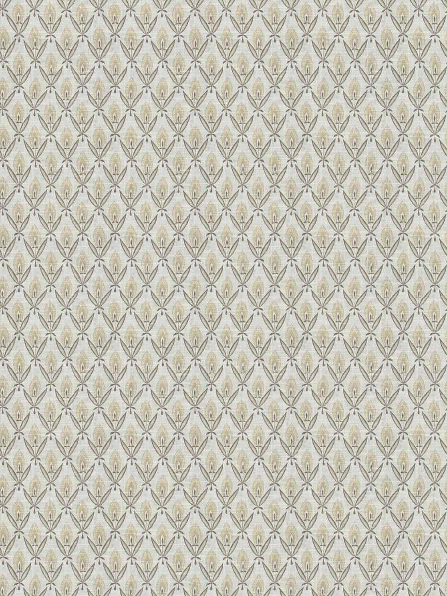 beige floral geometric fabric by the yard