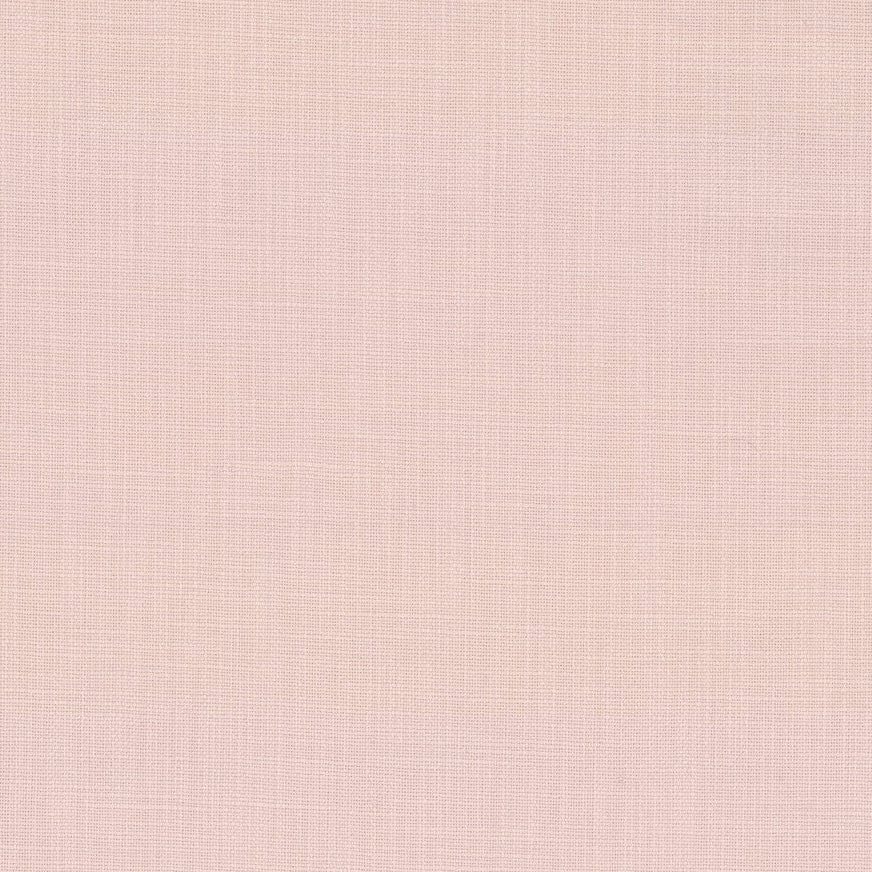 A close-up of a light blush pink textured fabric swatch.
