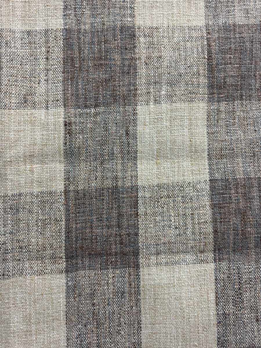 brown checkered fabric upholstery weight