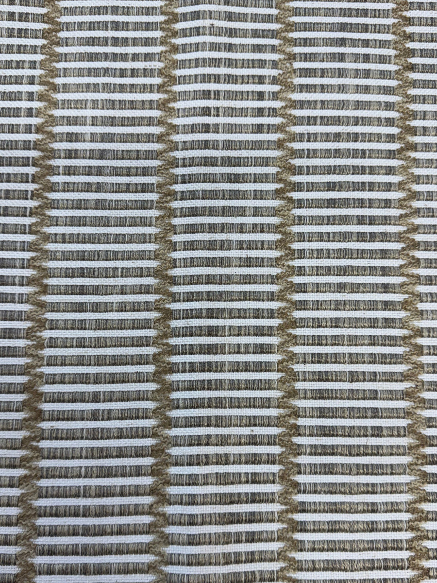 Textile sample with a striped pattern