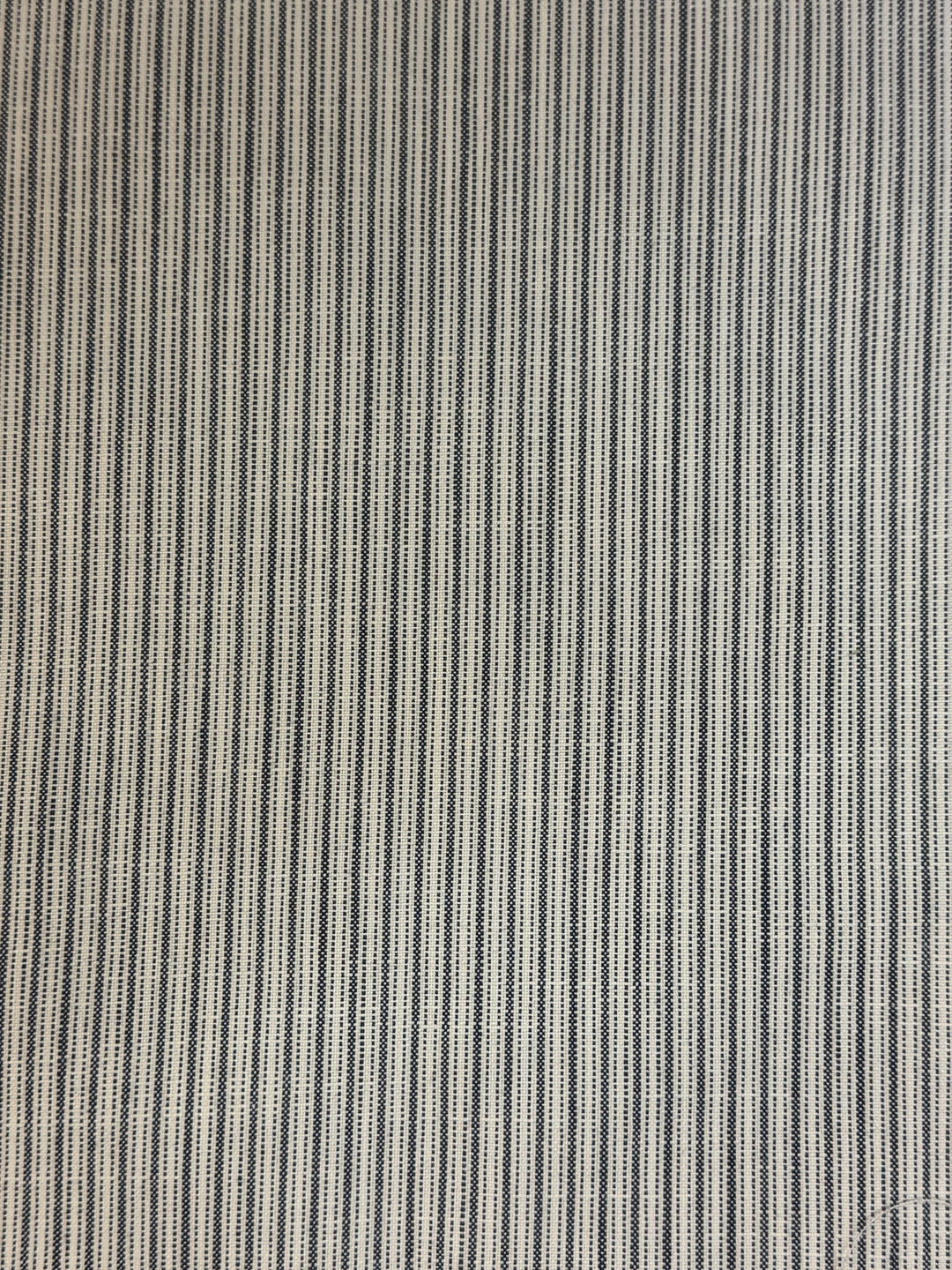 blue and white striped fabric