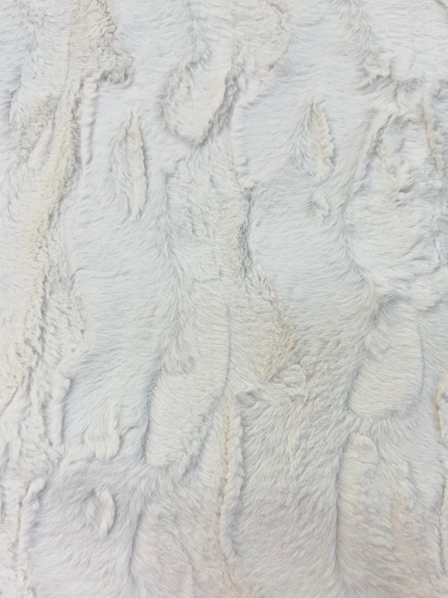 Close-up of a textured white fabric 
