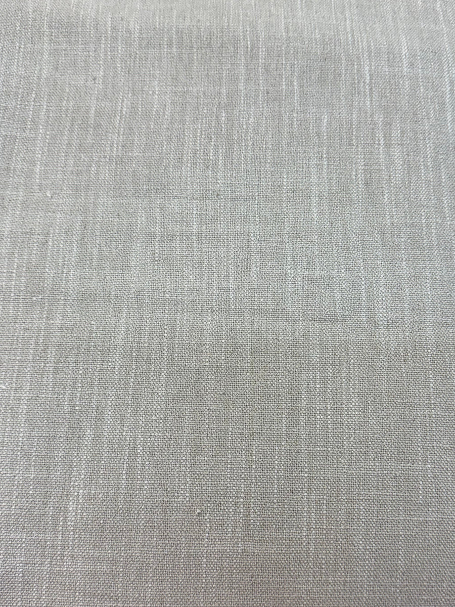Close-up of gray fabric with a textured pattern