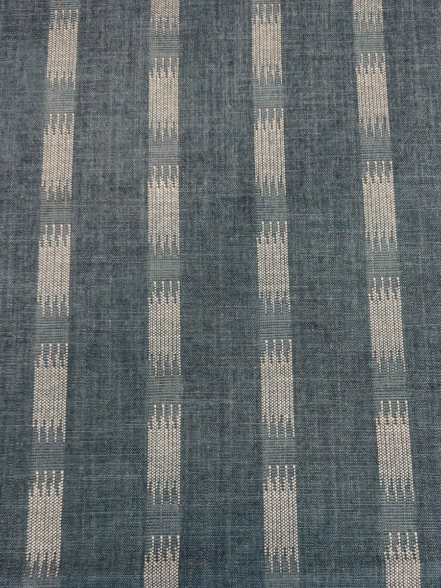 blue striped fabric by the yard