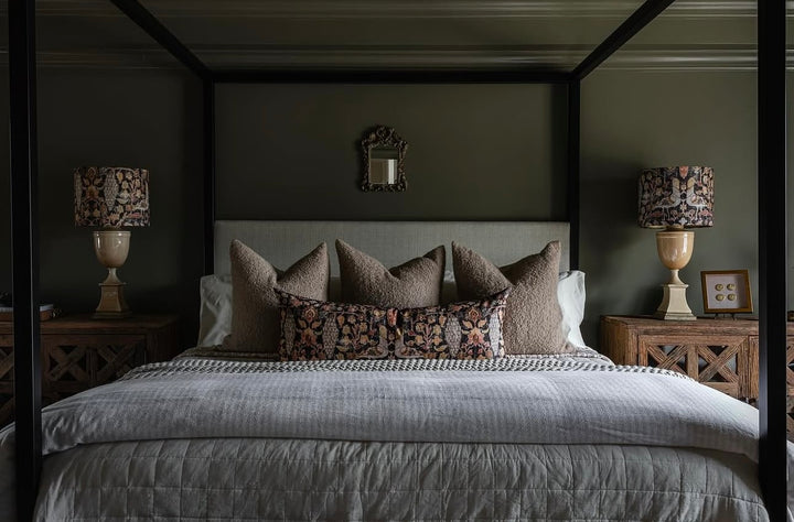 Moody brown bedroom