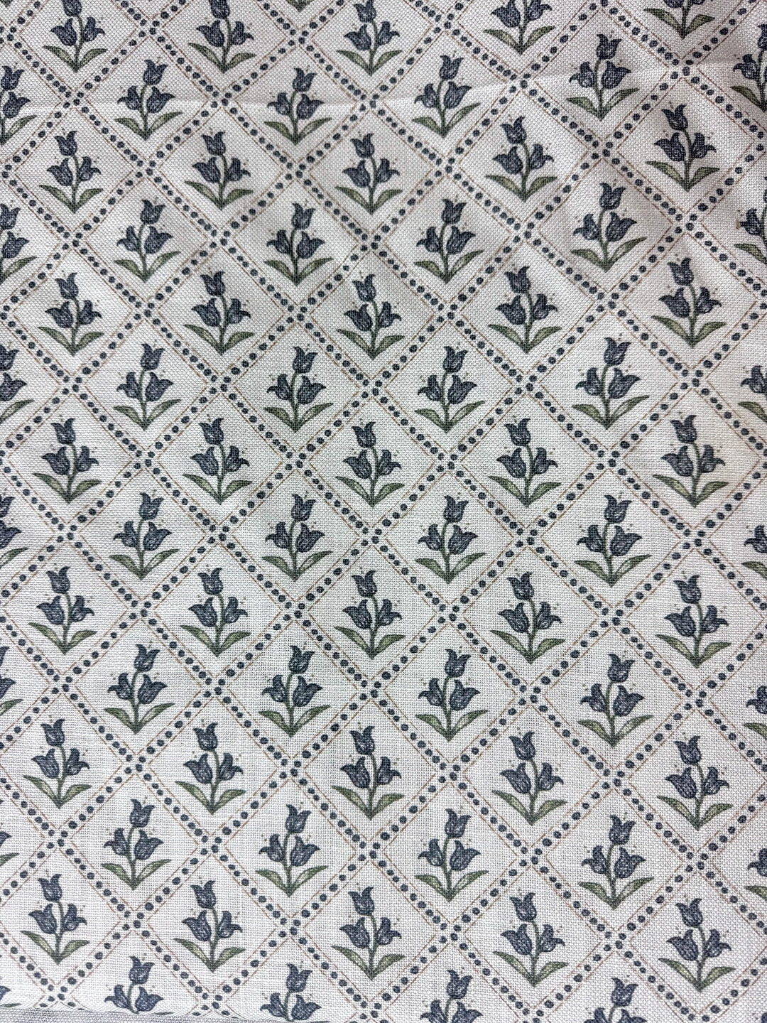 grey floral fabric by the yard