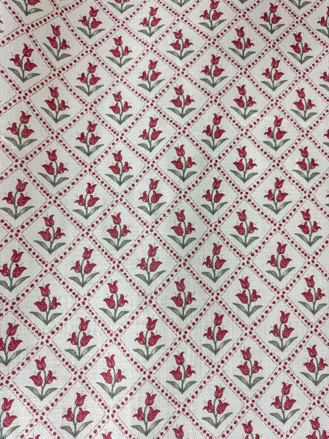 red floral fabric by the yard