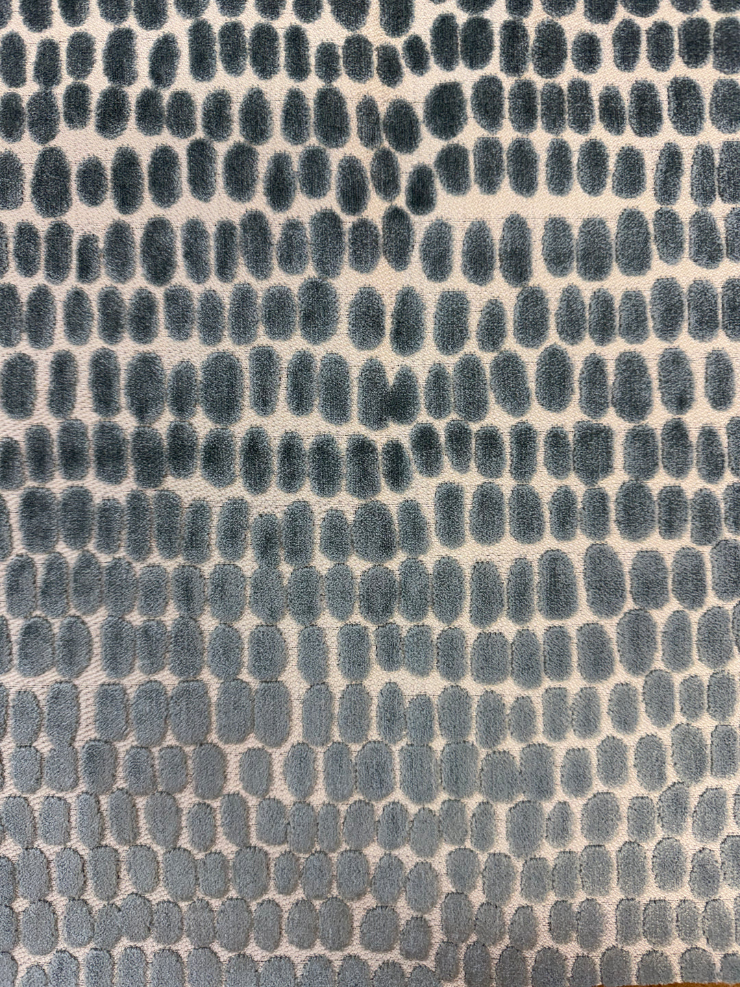 blue dotted upholstery fabric