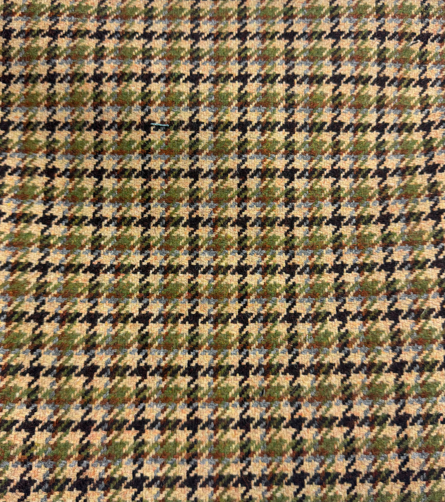 Plaid pattern with green, brown, and beige colors
