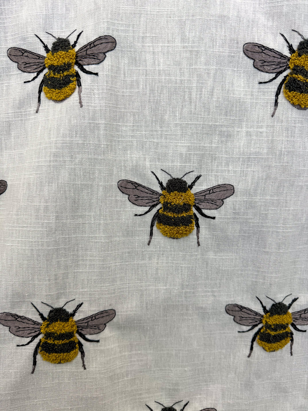 bees, fabric by the yard, yellow, drapery fabric