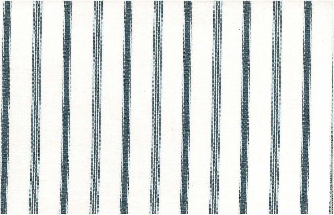 Fabric with blue vertical stripes on a white background