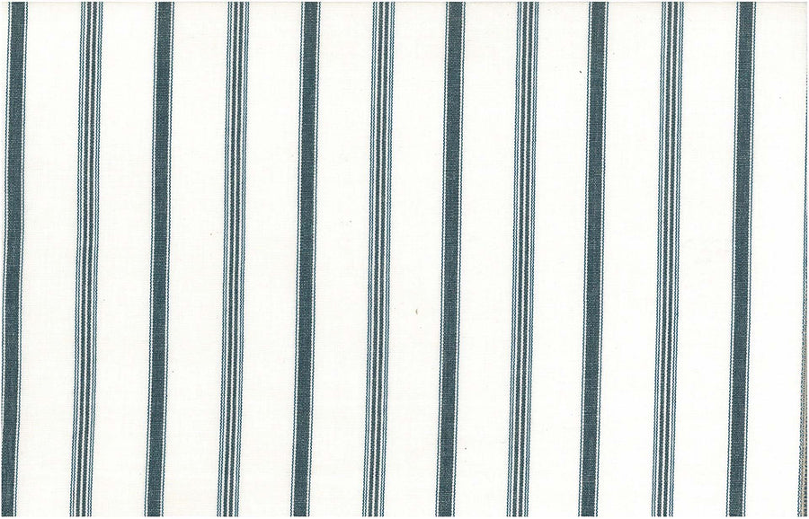 Fabric with blue vertical stripes on a white background