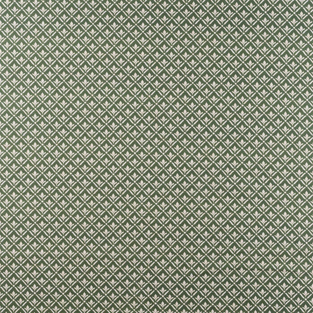green and ivory floral fabric