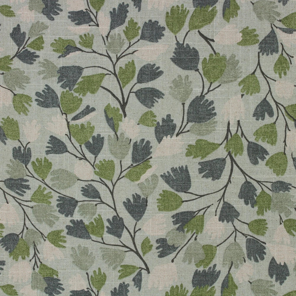 blue and green floral drapery fabric by the yard