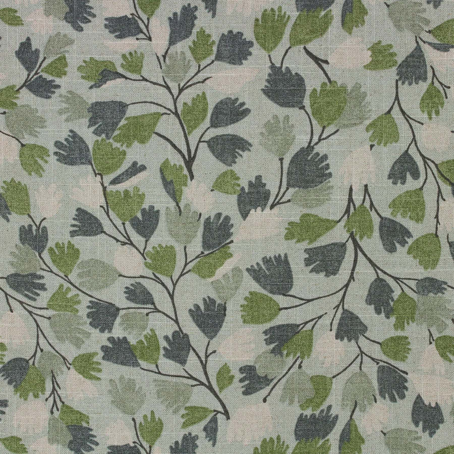 blue and green floral drapery fabric by the yard