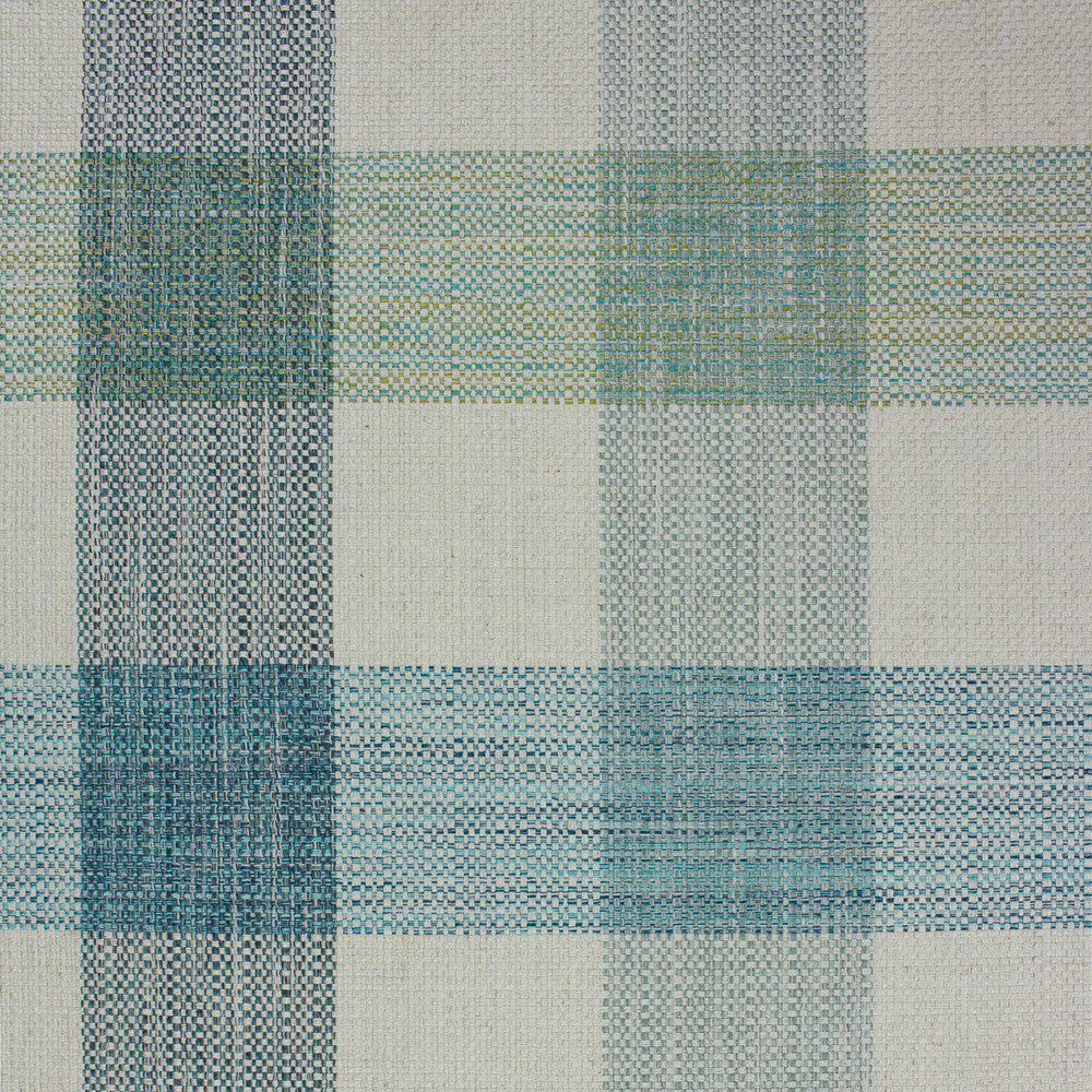 Plaid pattern fabric with blue and gray colors