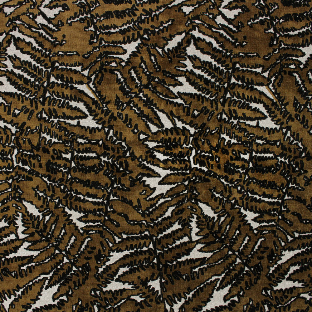 Brown and white patterned fabric texture